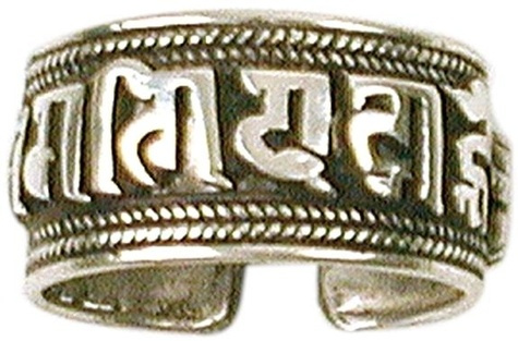 Bague mani métal argenté - GM