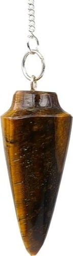 PENDULE GOUTTE OU TOUPIE OEIL DE TIGRE