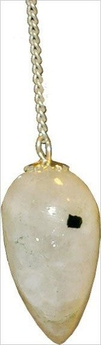 Pendule goutte pierre de lune paon