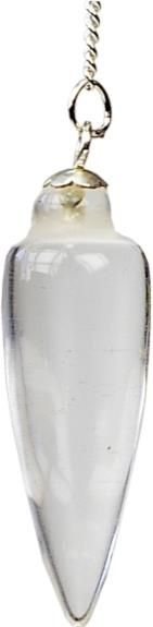 PENDULE TOUPIE EN CRISTAL DE ROCHE