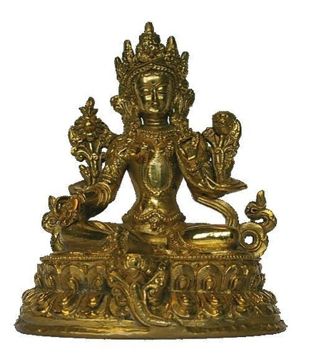 Tara verte dorée - Inde - 16 cm