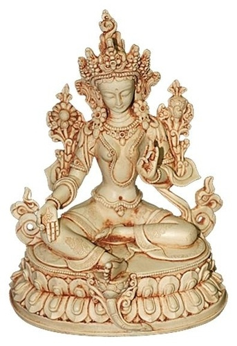 Tara verte résine - Inde - 16 cm