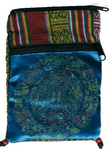 Pochette passeport - bleu turquoise