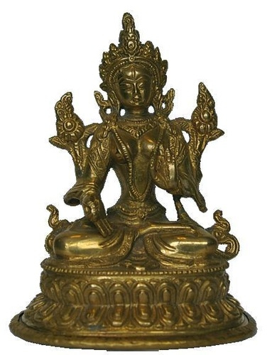 Tara blanche dorée - Inde - 16 cm