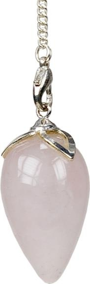 PENDULE LOTUS EN QUARTZ ROSE