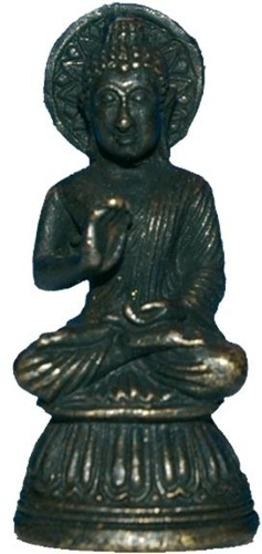 Figurine bouddha main levée - Népal - 3 cm