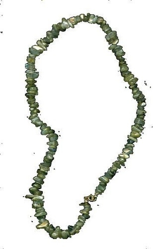COLLIER BAROQUE LABRADORITE 45 CM