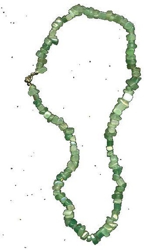COLLIER BAROQUE AVENTURINE VERTE 45 CM