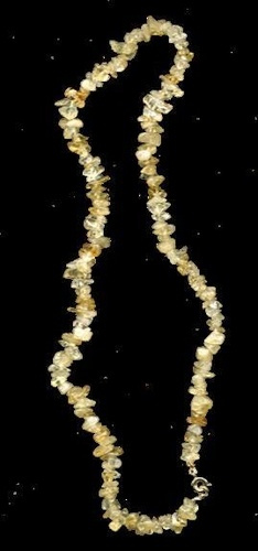 COLLIER BAROQUE CITRINE (AMETHYSTE CHAUFFEE) 45 CM