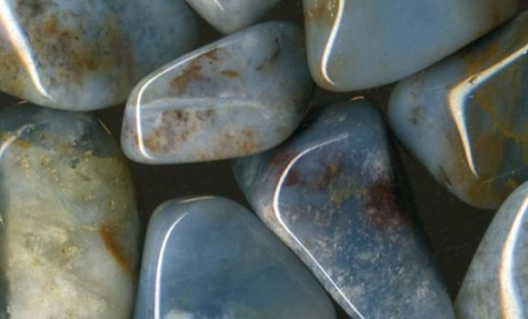 LOT DE 10 PIERRES PETIT MODELE : CALCEDOINE