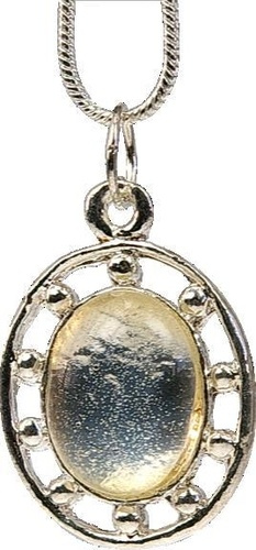 Pendentif OM - Cristal de roche