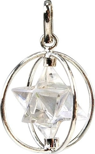 Pendentif Merkaba Cristal de roche