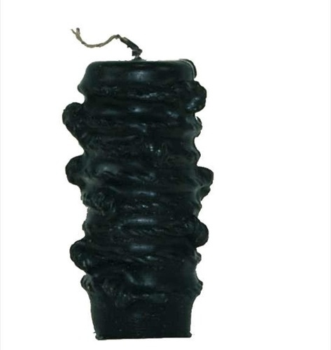 BOUGIE FIGURATIVE - NOEUDS - NOIRS