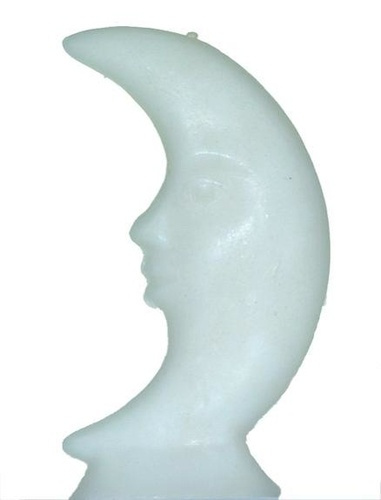 BOUGIE FIGURATIVE - LUNE - BLANC
