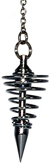 PENDULE SPIRALE CHROME PETIT MODELE