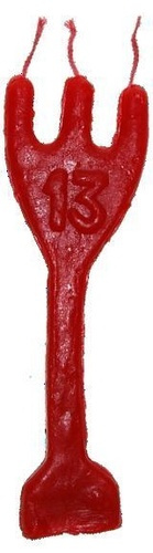 BOUGIE FIGURATIVE - SPECTRE DE LA CHANCE ROUGE