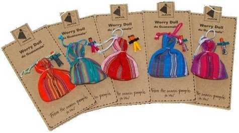 6 MINIS WORRY DOLL - SUR BLISTER CARTON - LOT DE 12