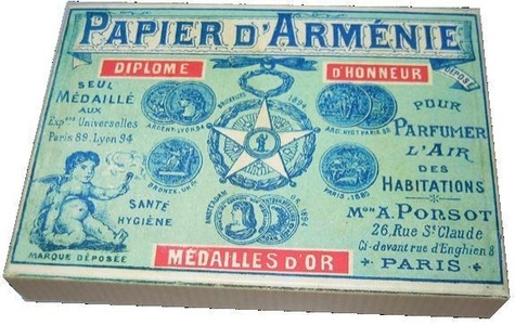 LA BOITE 1900 PAPIER D'ARMENIE VIDE