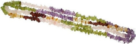 COLLIER BAROQUE - PIERRES ASSORTIES 90 CM