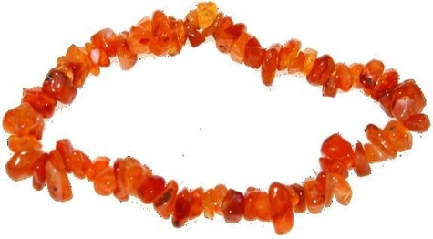 BRACELET BAROQUE - CORNALINE - 8 CM ENVIRON