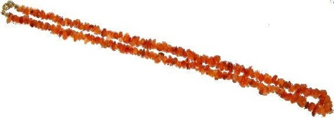 COLLIER BAROQUE - CORNALINE 45 CM