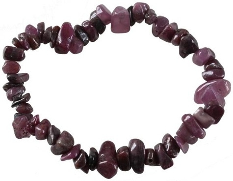 BRACELET BAROQUE RUBIS - A L'UNITE