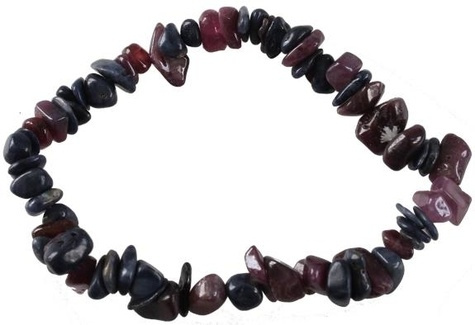 BRACELET BAROQUE RUBIS ET SAPHIR - A L'UNITE