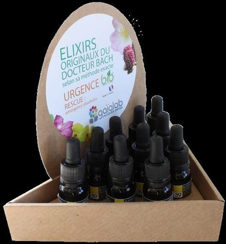 PRESENTOIR TRIANGULAIRE 10 FLACONS URGENCE (DE 10 ML)