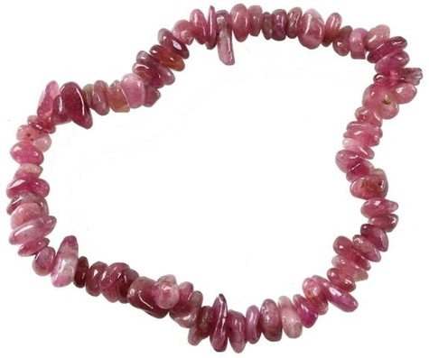 BRACELET BAROQUE TOURMALINE ROSE - A L'UNITE