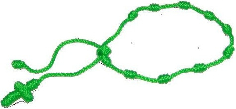 BRACELET DIZAINIER PORTE BONHEUR VERT FLUO