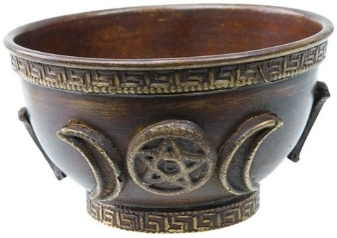 Bol offrandes cuivre oxydé - Wicca