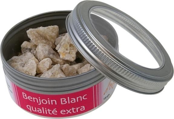 ENCENS BENJOIN BLANC RESINE NATURELLE BOITE 100 G