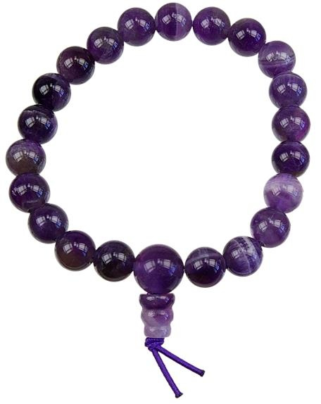 BRACELET MALA TIBETAIN - AMETHYSTE