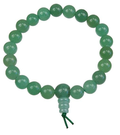BRACELET MALA TIBETAIN - AVENTURINE VERTE