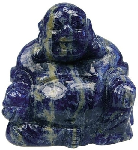 BOUDDHA RIEUR ASSIS 4 CM - SODALITE