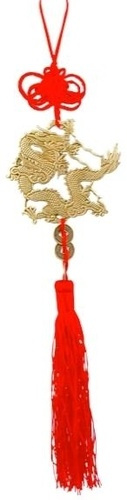 PORTE BONHEUR DRAGON EN LAITON