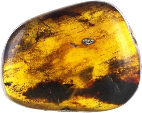 AMBRE BLEU POLIE DE ST DOMINGUE - PIECE DE 2 A 3 CM