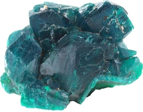 DIOPTASE CRISTAL - LA PIECE DE 1,5 A 3 GR.