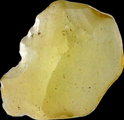 TECTITE JAUNE DE LYBIE - LA PIECE DE 11 A 14 GR.