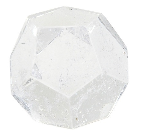 Dodécaèdre - Cristal de roche - 2 cm