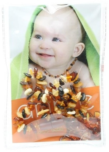 COLLIER AMBRE BEBE CHIPS MIXTE