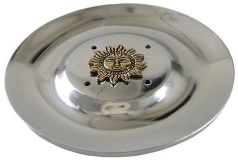 PORTE ENCENS ROND METAL SOLEIL