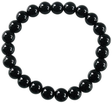 Bracelet Onyx Perles rondes 8 mm