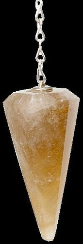 PENDULE A FACETTES CRISTAL RUTILE