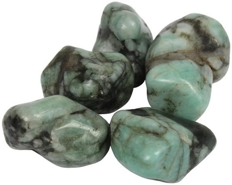 PIERRES ROULEES EMERAUDE BRESIL - QUALITE A - SACHET 500 GRS.