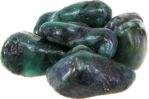 PIERRES ROULEES - FUSCHITE VERTE - EXTRA - 500 GR.