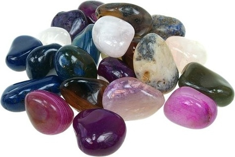 PIERRES ROULEES - QUARTZ MIXTE TEINTE - SACHET 500 GRS.