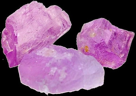 KUNZITE CRISTAL GEMME - LA PIECE DE 3 A 5 GR.