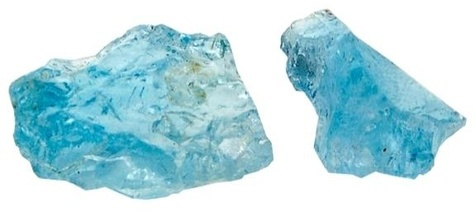 TOPAZE BLEU FRAGMENT GEMME - LA PIECE DE 2 A 4 GR.