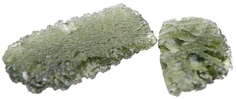 MOLDAVITE - LA PIECE DE 3 A 4 GR.